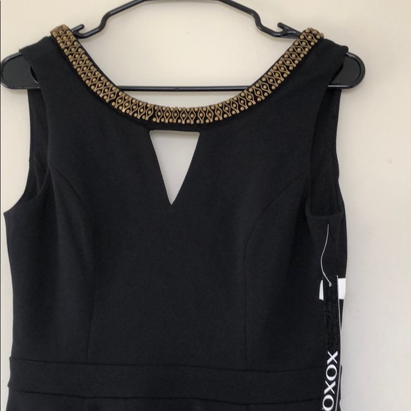 Beaded Keyhole Open Back Swing Dress - Picture 5 of 7